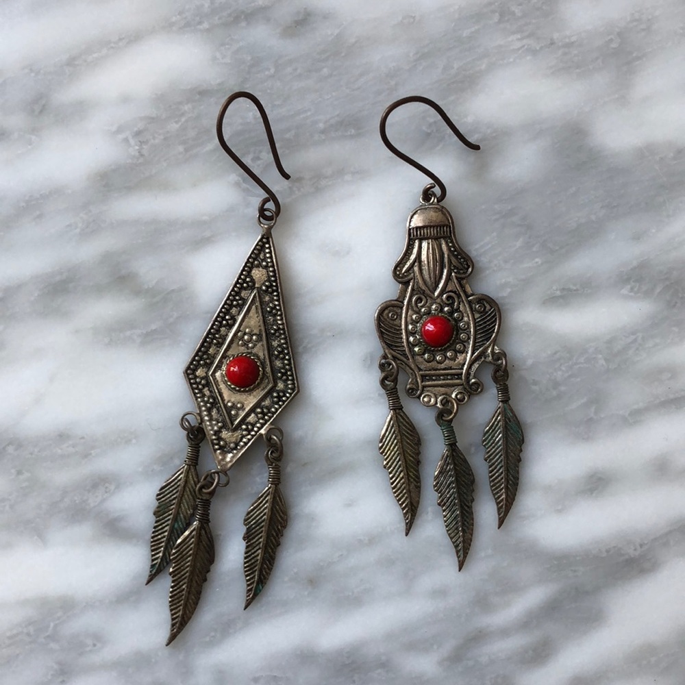 Pair of tribal earrings